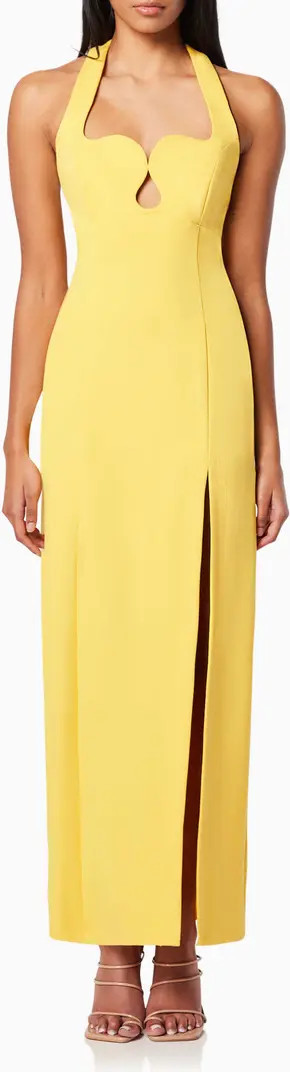 Tuning Halter Neck Column Gown | Nordstrom