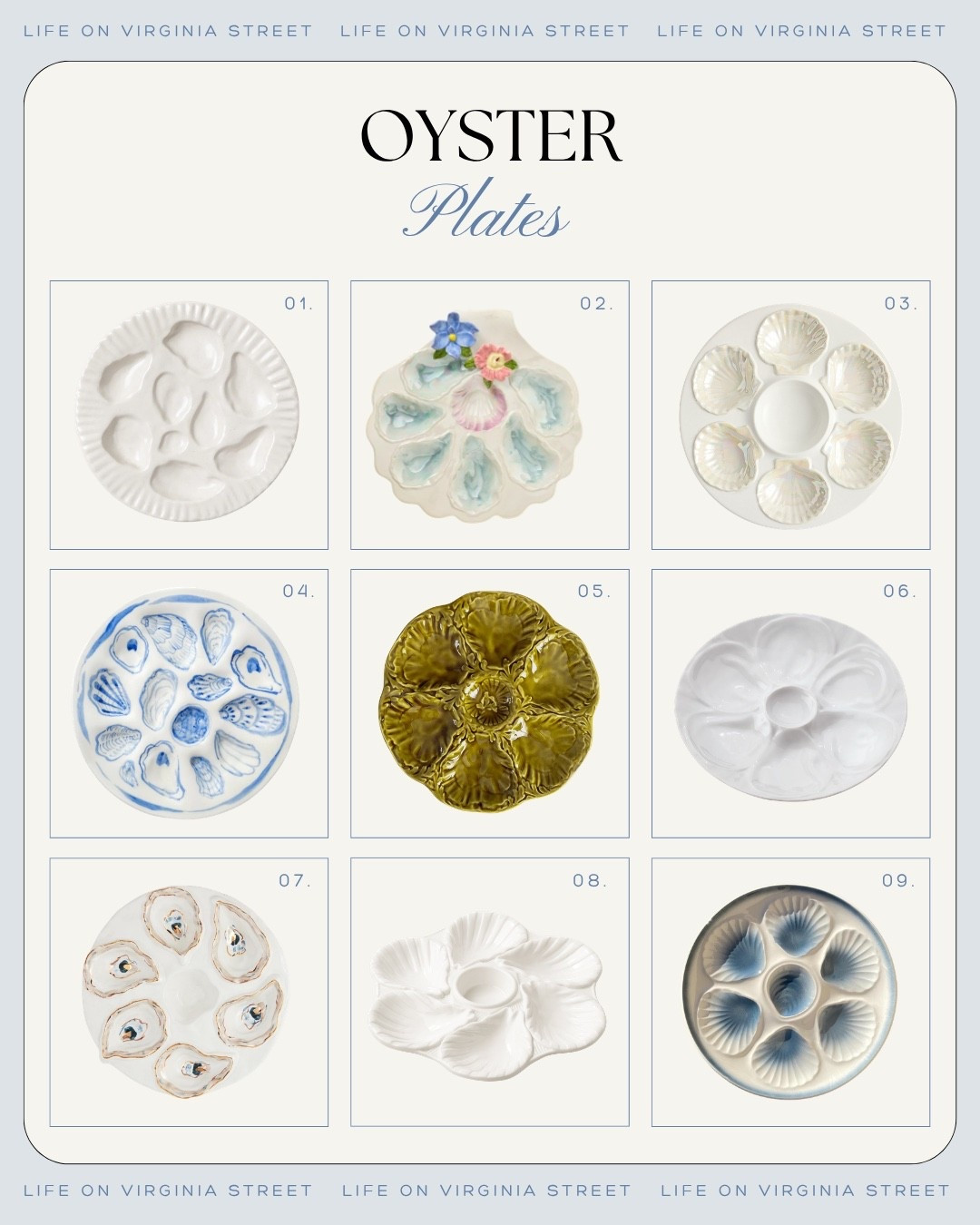 Oyster plates 🙌🏻🙌🏻

#LTKHome #LTKSeasonal