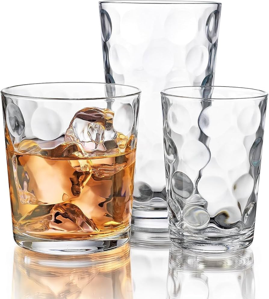 Home Essentials 12-pc Galaxy Glassware - Drinking Glasses, Mixed Drinkware Set. Highball 17 oz. R... | Amazon (US)