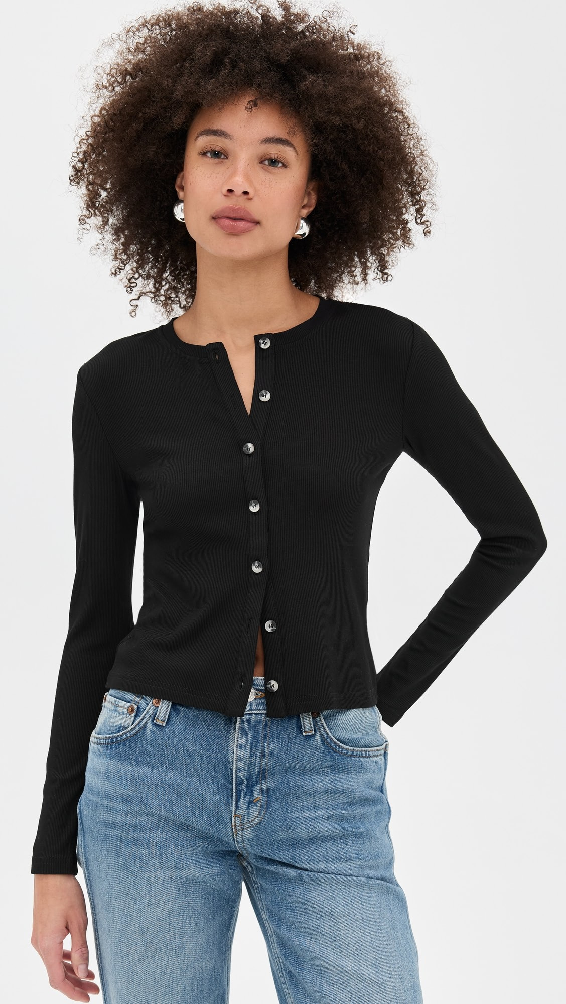 Maureen Luxe Rib Fitted Cardigan | Shopbop
