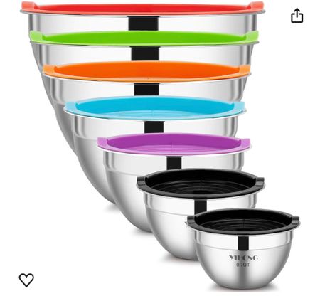 7 Piece Mixing Bowls with Lids for Kitchen. Stainless steel ✨

#LTKGiftGuide #LTKhome #LTKfamily