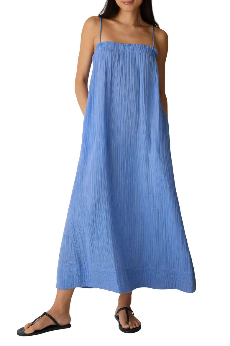 Stripe Organic Cotton Gauze Maxi Dress (Women) | Nordstrom | Nordstrom