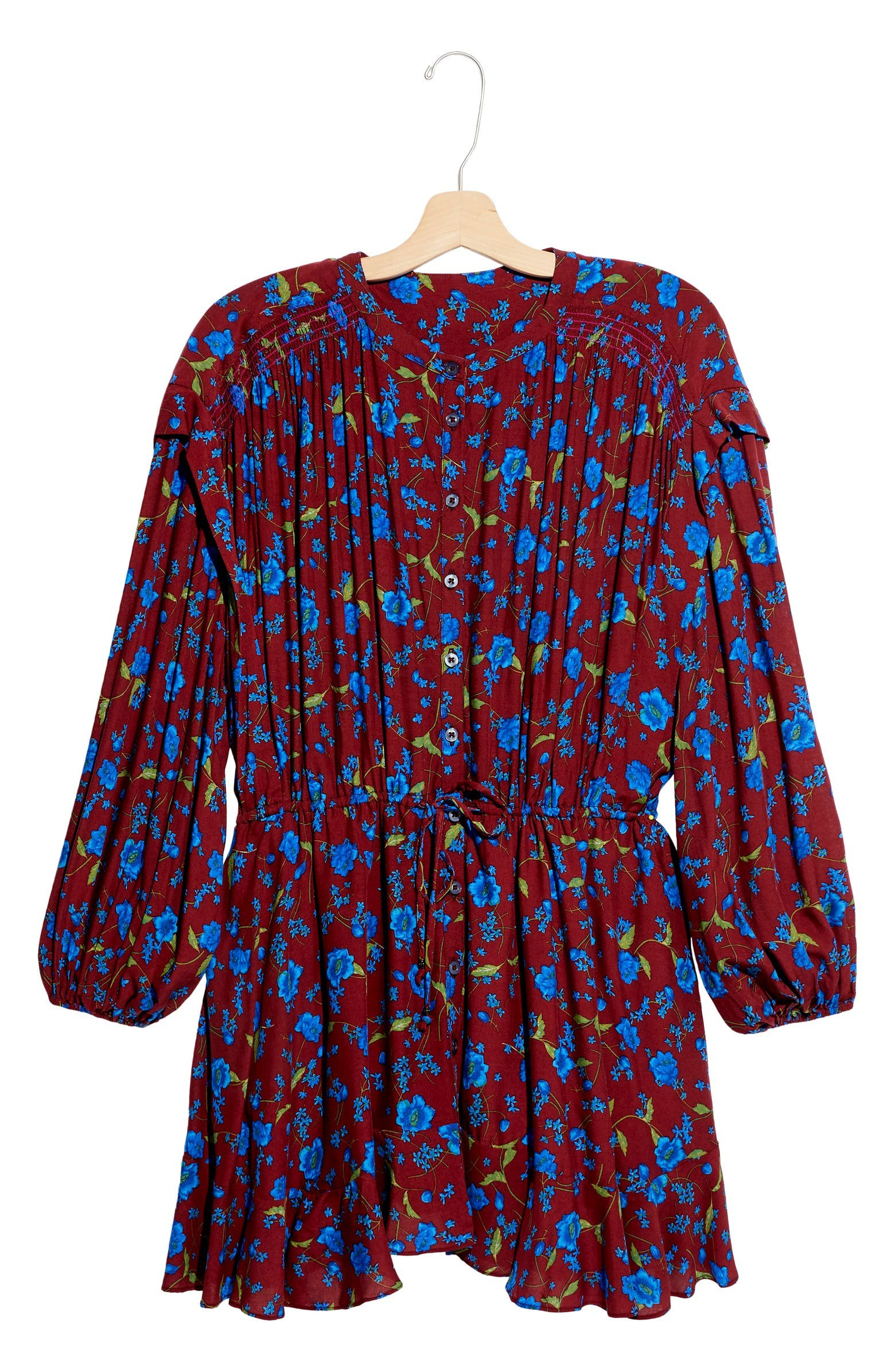 Flower Fields Floral Long Sleeve Minidress | Nordstrom Rack