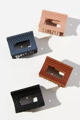 Quilted Claw Hair Clip Set | Anthropologie (US)