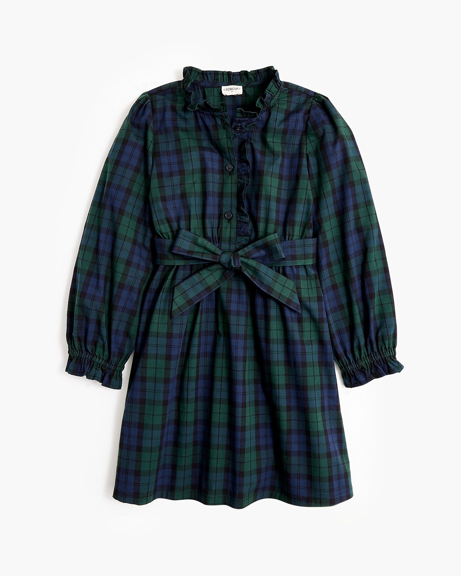 Girls' Black Watch plaid dress | J.Crew Factory