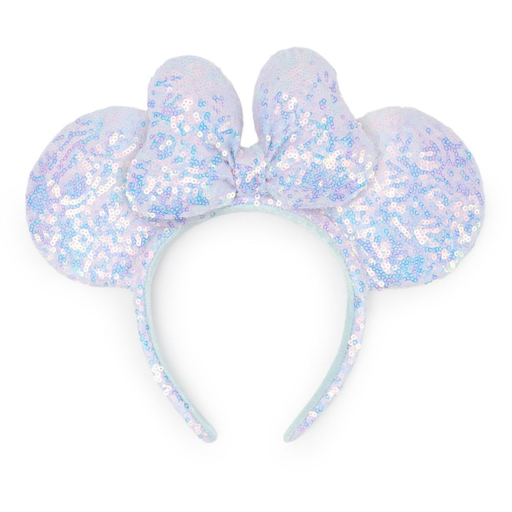 Minnie Mouse Sequin Cotton Candy Ear Headband for Adults | Disney Store