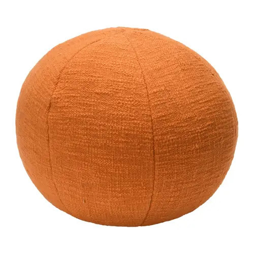 Storied Home Cotton Slub Orb Pillow in Orange at Nordstrom | Nordstrom