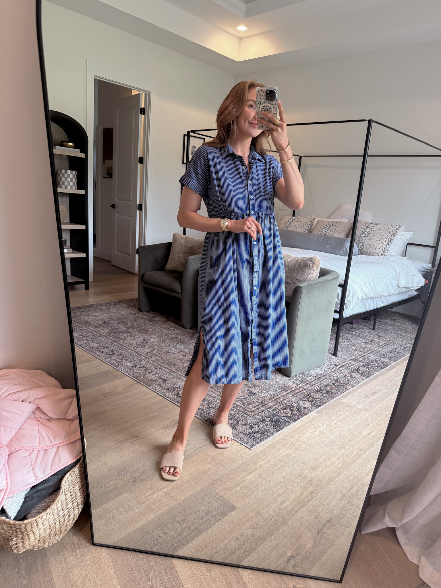Found this 100% cotton gem on Amazon! It's such an easy throw-on-and-go summer dress. Lightweight, breathable, and comfy with the cutest striped detail.  

 #LTKgrwm #LTKootd #LTKSeasonal
