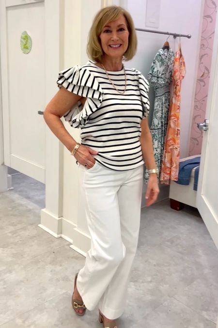 $34.99 Striped top and white Spanx pants for a classic spring look!


#LTKover40 #LTKSeasonal