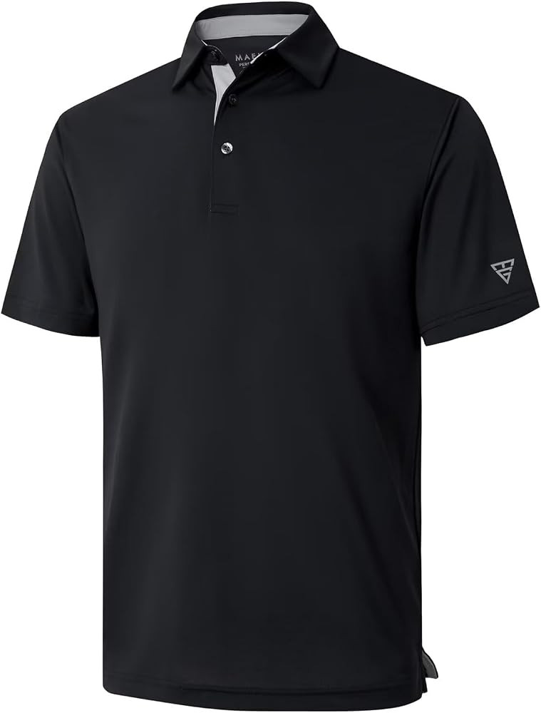 Mens Golf Shirt Short and Long Sleeve Moisture Wicking Dry Fit Performance Solid Casual Pique Gol... | Amazon (US)