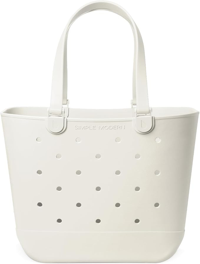 Simple Modern Beach Bag Rubber Tote | Waterproof Extra-Large Tote Bag with Zipper Pocket for Beac... | Amazon (US)