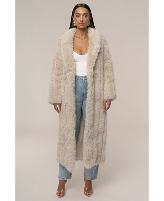 JLUXLABEL Manhattan Faux Fur Coat - Macy's | Macy's