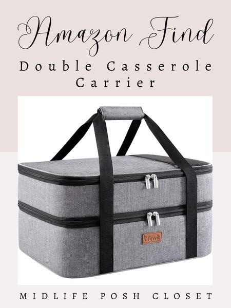 AMAZON FIND: Insulated Double Casserole Carrier. Helpful for upcoming football parties! Comes in a single carrier as well. I’m so glad you stopped by - have a lovely day!

#LTKSeasonal #LTKhome #LTKfindsunder50