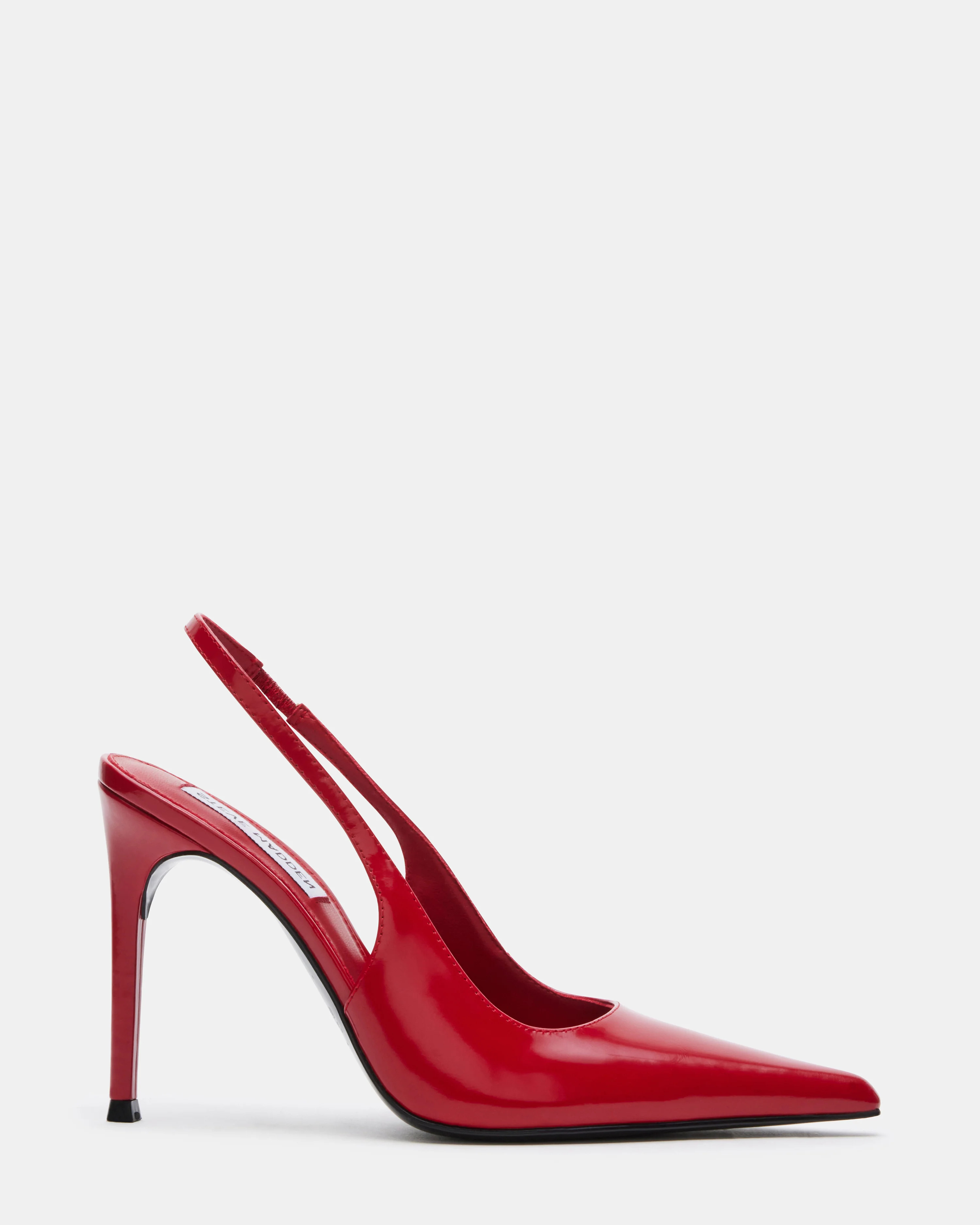 REYES Red Patent Slingback Pointed-Toe Pumps | Women's Designer Heels | Steve Madden (Canada)