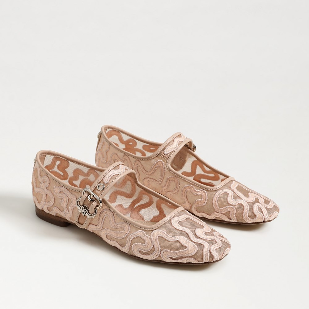Michaela Mesh Mary Jane Flat | Sam Edelman