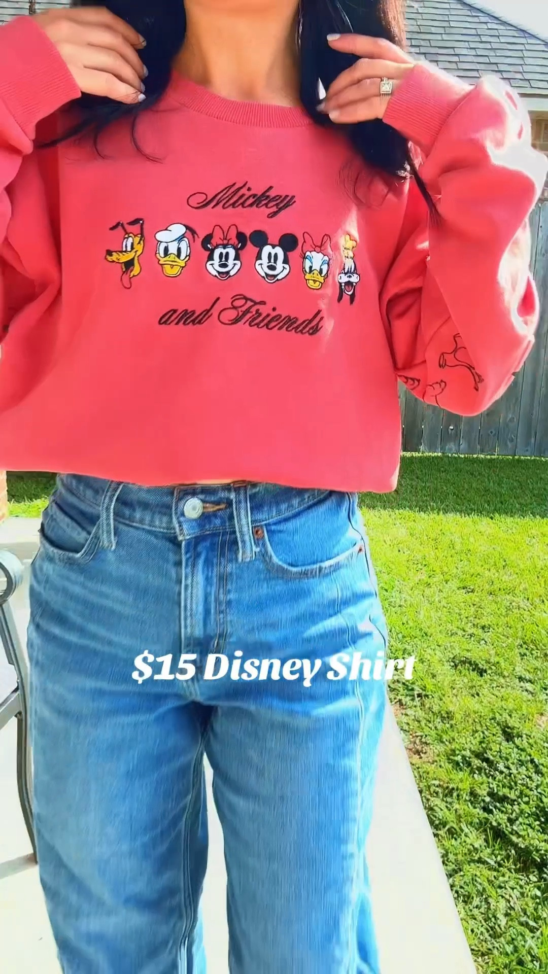 Disney outfit idea. Affordable Disney shirt. Wearing size small. Runs slightly oversized  