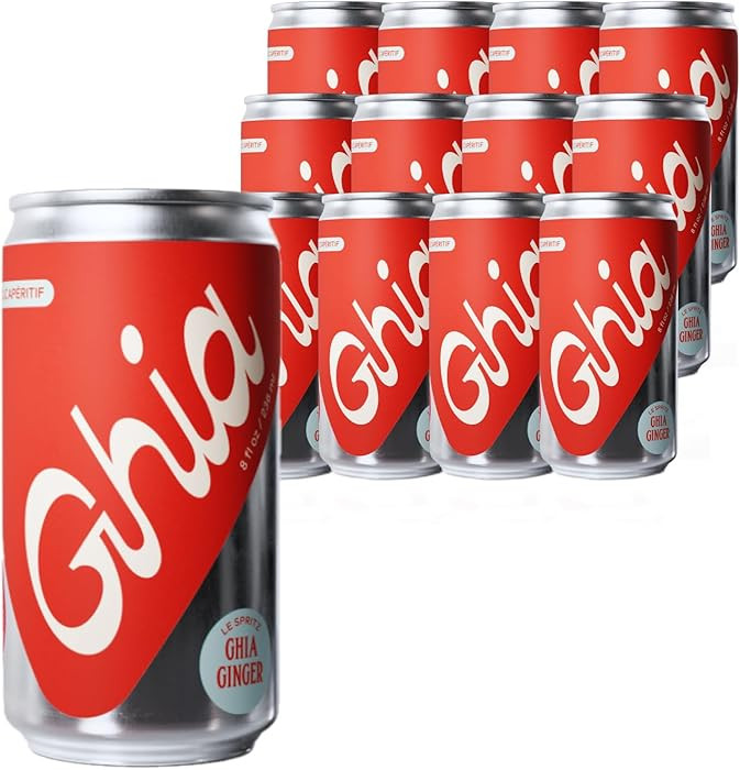 Ghia Non-Alcoholic Le Spritz | Ginger 12-Pack | Canned Mocktail & Cocktail Mixer, Zero Proof Spar... | Amazon (US)