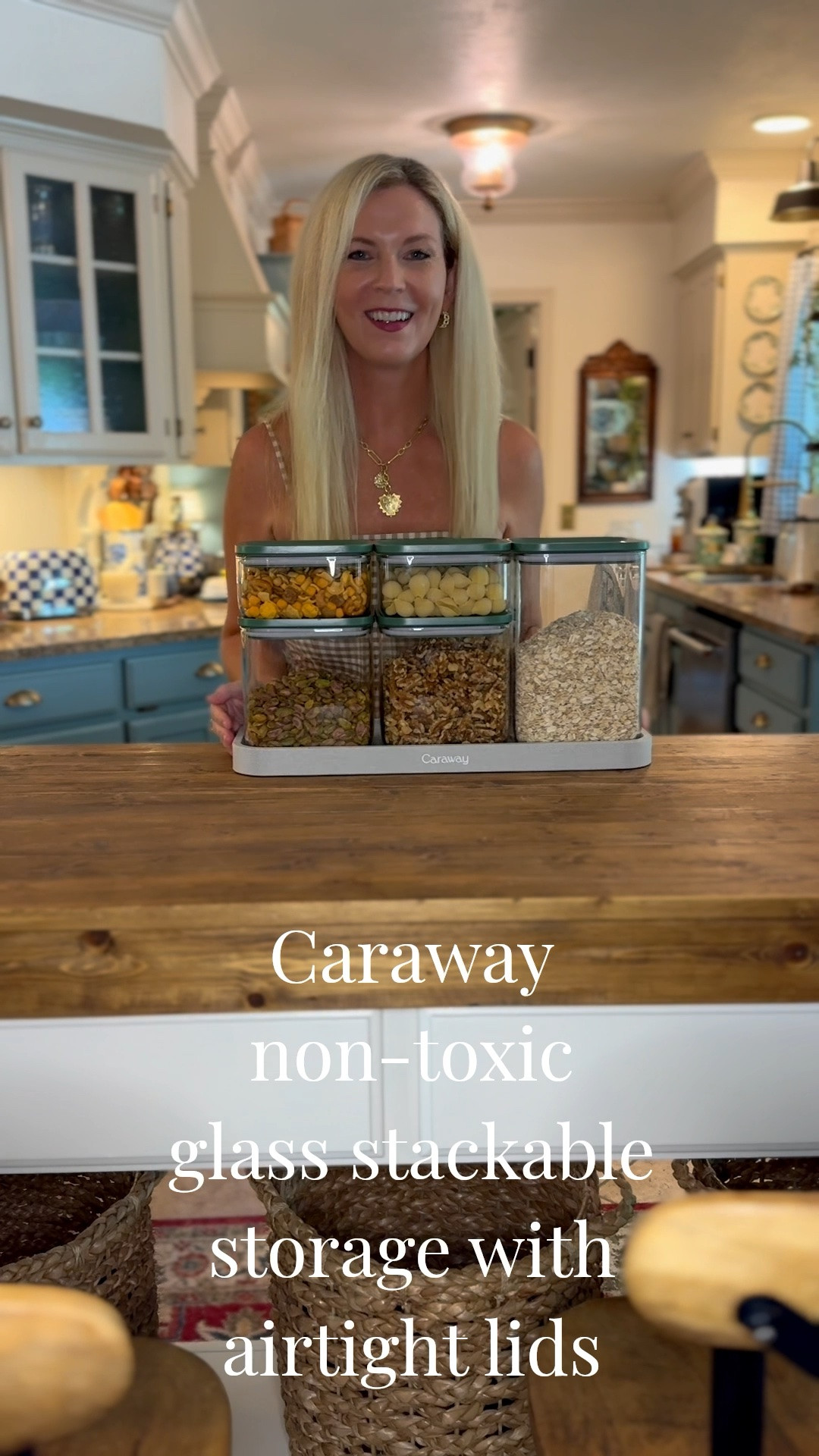 Since having our kitchen cabinets painted, I am on a mission to get my kitchen more organized and that works more efficiently for our family. These glass airtight stackable canisters from Caraway are perfect!! It helps me see what we have and when it’s time for a refill. I feel good knowing these everyday items are being stored in a non-toxic environment.

#LTKHome #LTKSaleAlert #LTKmomlife