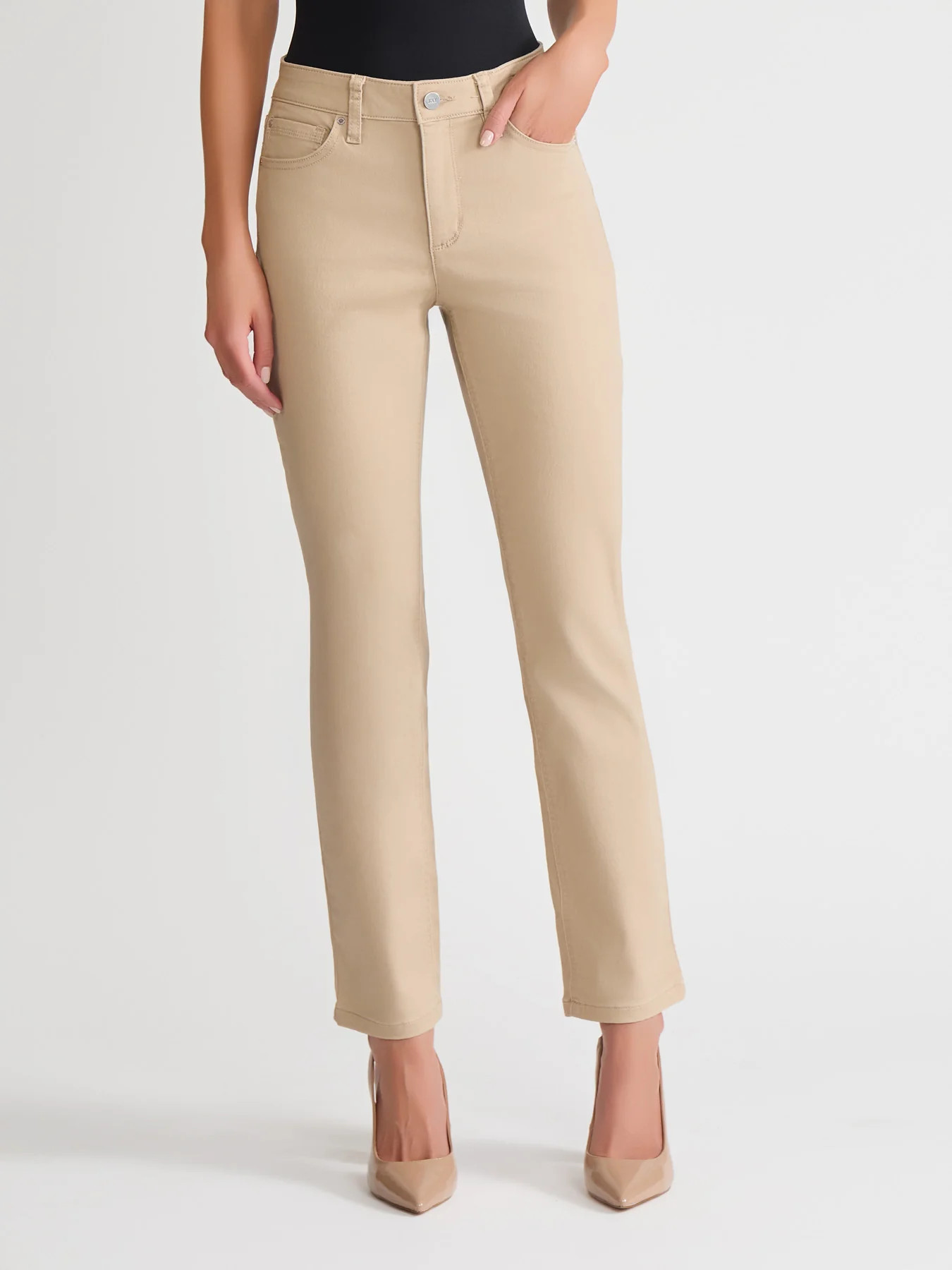 Lexington Straight Leg Jeans, Jones Khaki | Jones New York