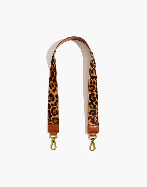 The Shoulder Bag Strap: Leopard Calf Hair Edition | Madewell