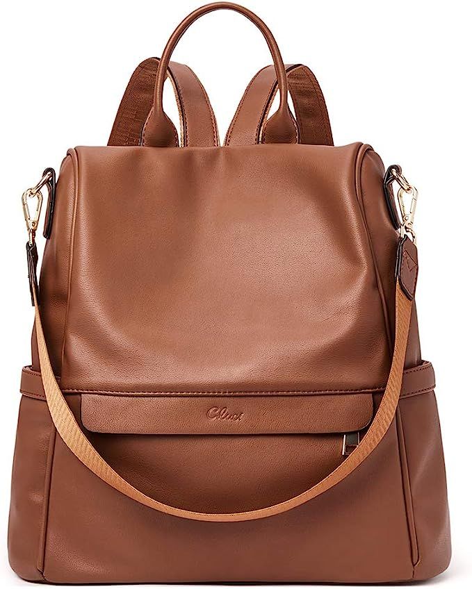 CLUCI Women Backpack Purse Fashion Leather Large Designer Travel Bag Ladies Shoulder Bags | Amazon (US)