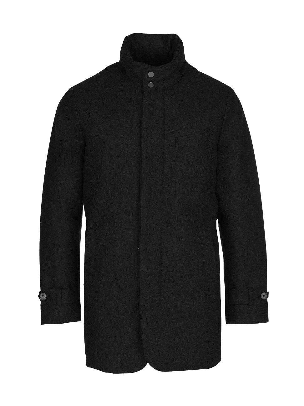 Men's Slim-Fit Hooded Car Coat - Black - Size XL - Black - Size XL | Saks Fifth Avenue