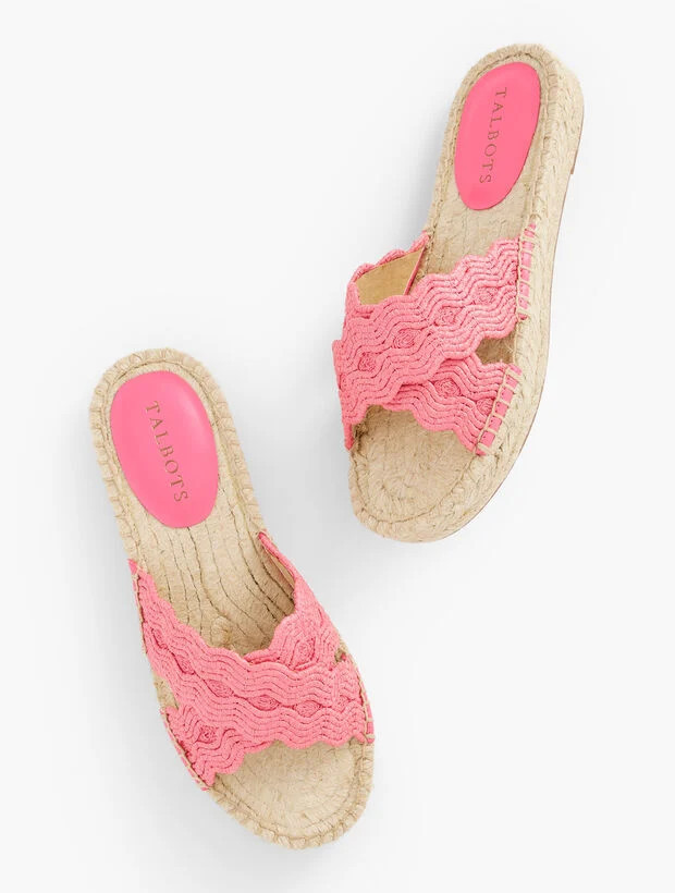 Hester Crisscross Raffia Espadrille Flats | Talbots