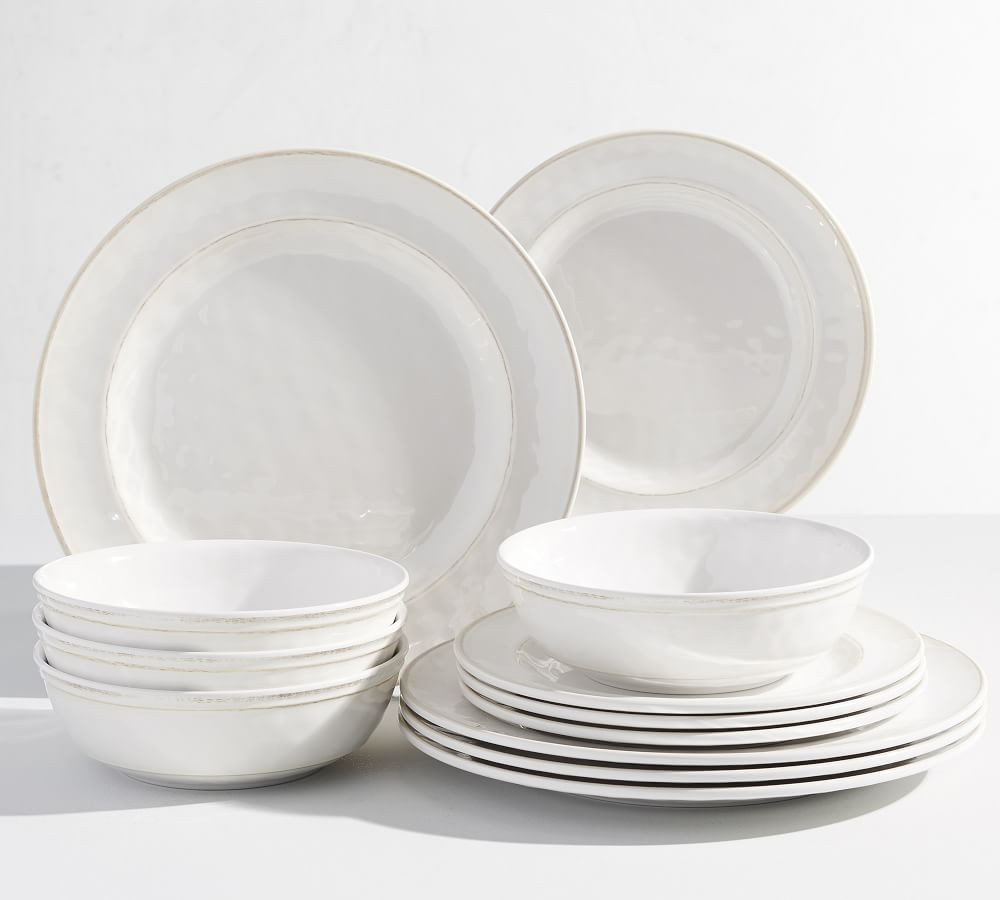 Cabana Melamine 12-Piece Dinnerware Set | Pottery Barn (US)