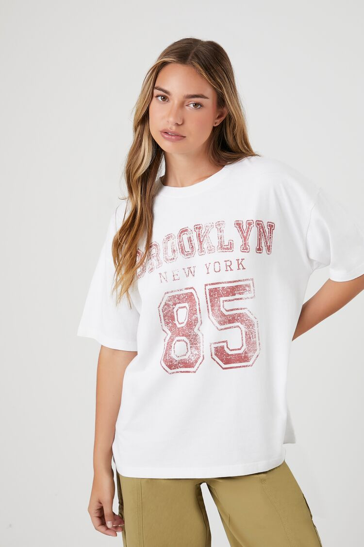 Brooklyn Oversized Graphic Tee | Forever 21 (US)