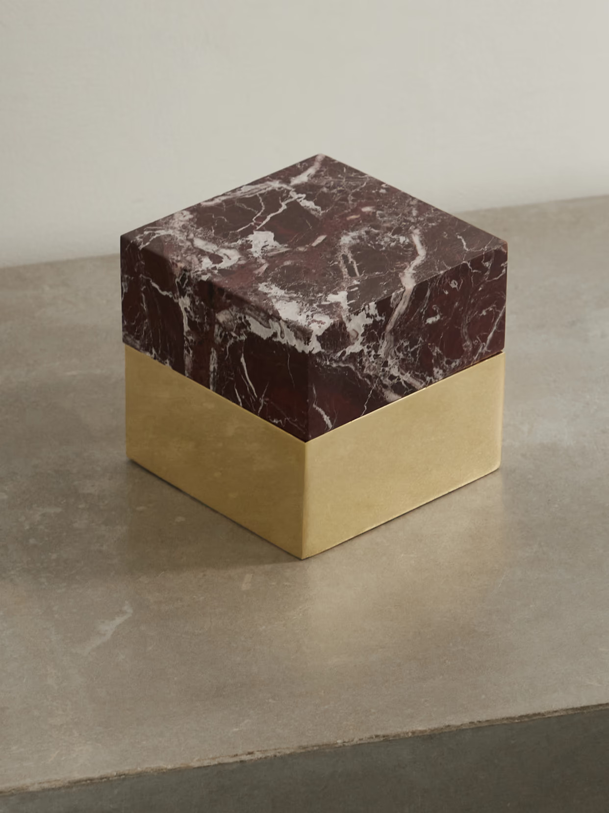 Kelly Wearstler - Aria Small Marble And Brass Box - Gold | NET-A-PORTER (US)