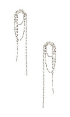 Amber Sceats Diamond Dangle Earring in Silver from Revolve.com | Revolve Clothing (Global)