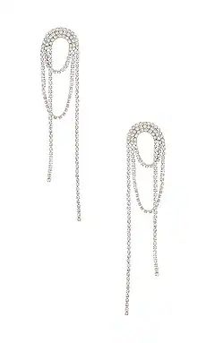 Amber Sceats Diamond Dangle Earring in Silver from Revolve.com | Revolve Clothing (Global)