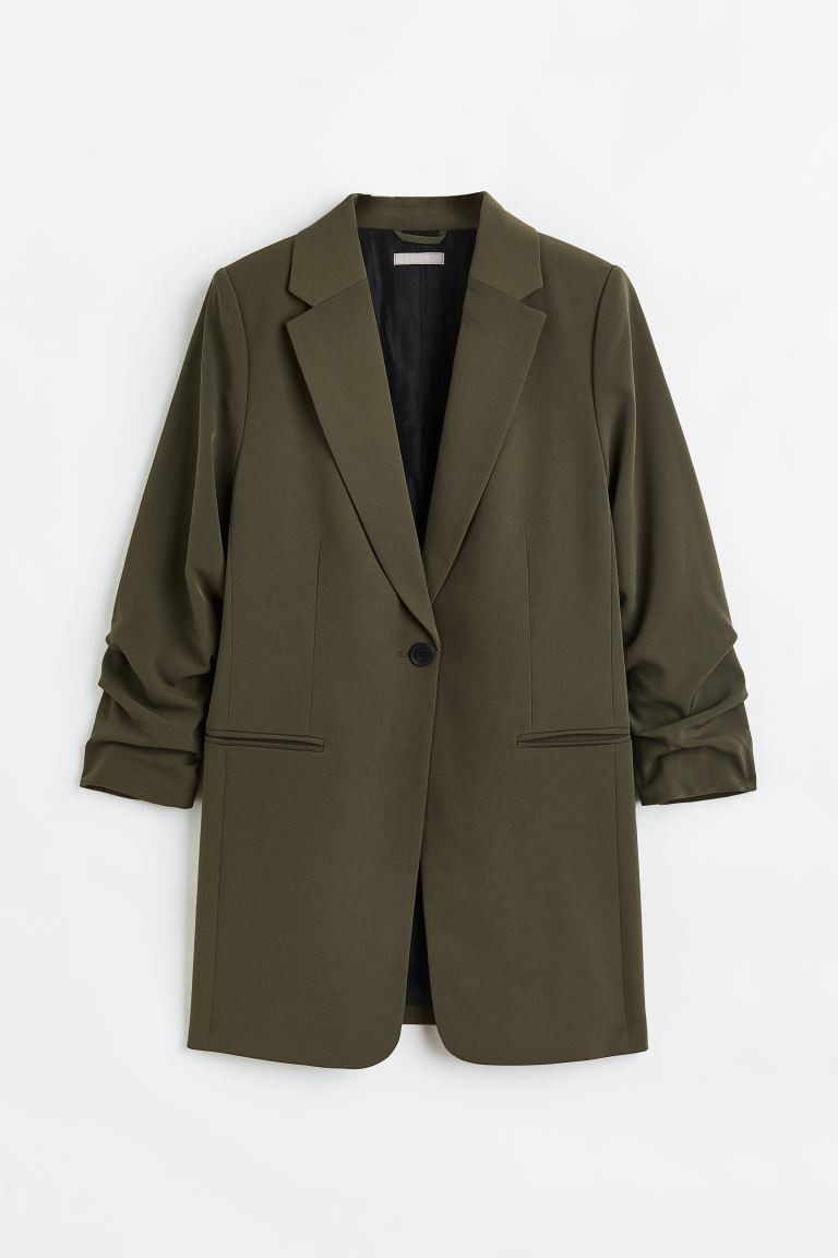 Gathered-sleeve Jacket | H&M (US + CA)