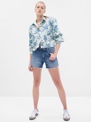 Gap &amp;#215 LoveShackFancy 100% Organic Cotton Cropped Shirt | Gap (US)