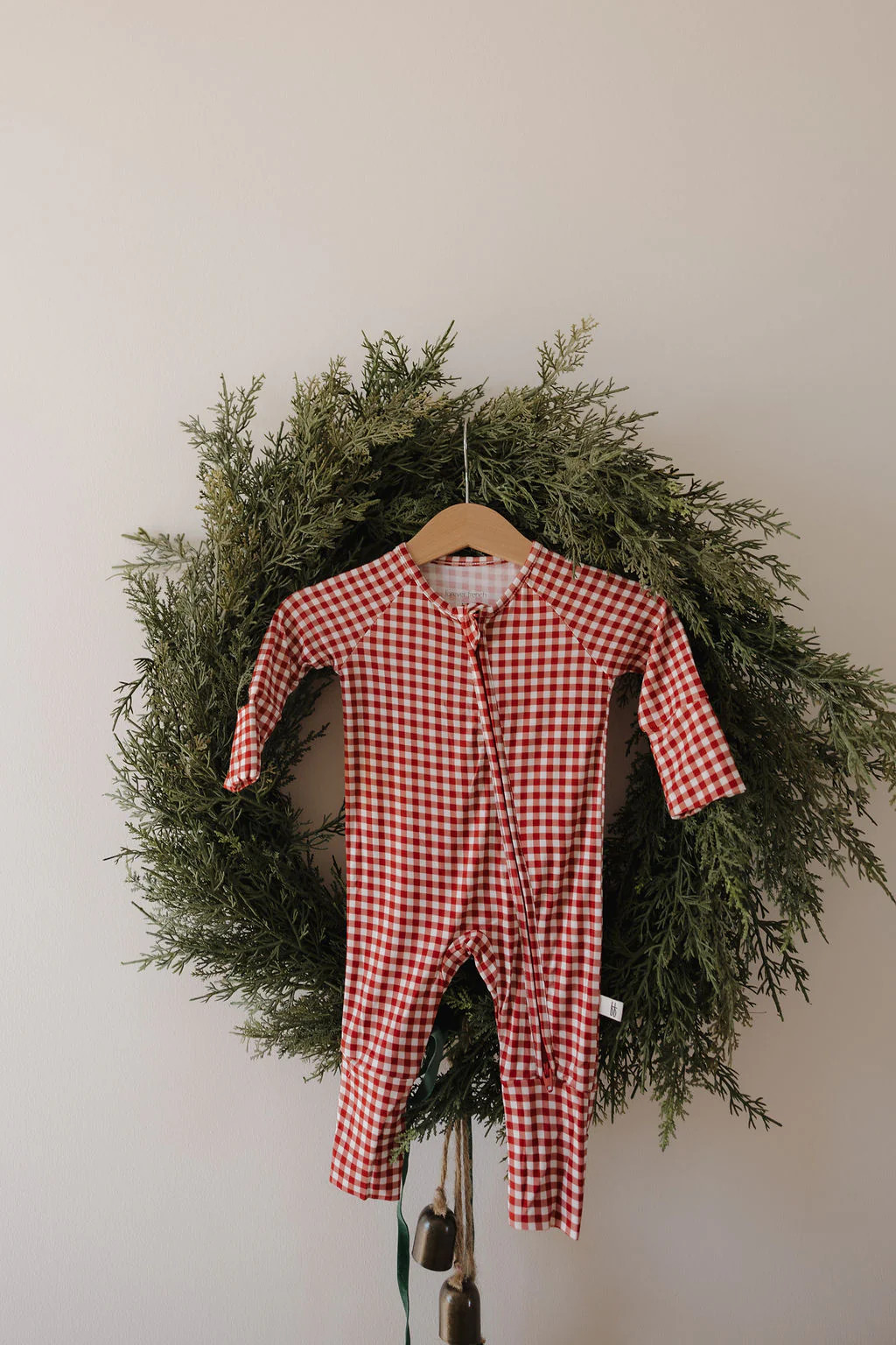 Bamboo Zip Pajamas | Red Gingham | Forever French
