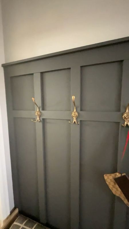 Entryway wall hooks 
Lion Head Brass Antique Coat hooks, Wall hook, Wall Hanger, Victorian style hooks

#LTKhome