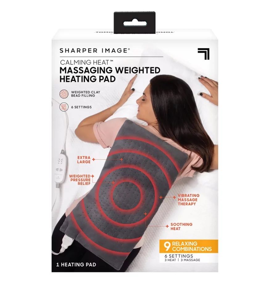 As Seen on TV Sharper Image Calming Heat Weighted Massaging Heating Pad Targeted pressure and dee... | Walmart (US)
