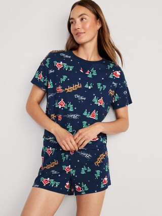Printed Pajama Shorts Set for Women  -- 3.5-inch inseam | Old Navy (US)