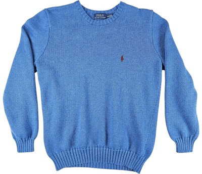 Polo Ralph Lauren Mens M Sweater Light Blue Knit Crewneck Pullover Burgundy Pony | eBay US