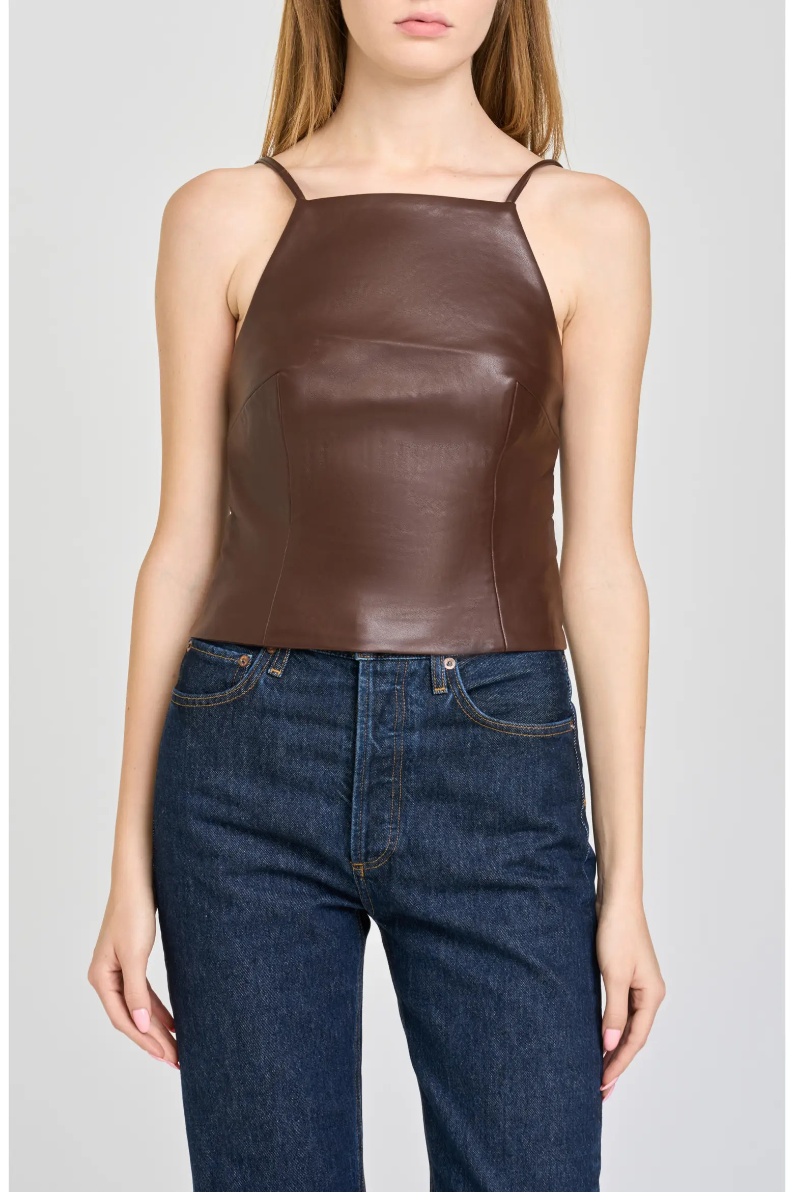 Veronica Faux Leather Cami Top (Women) | Nordstrom | Nordstrom