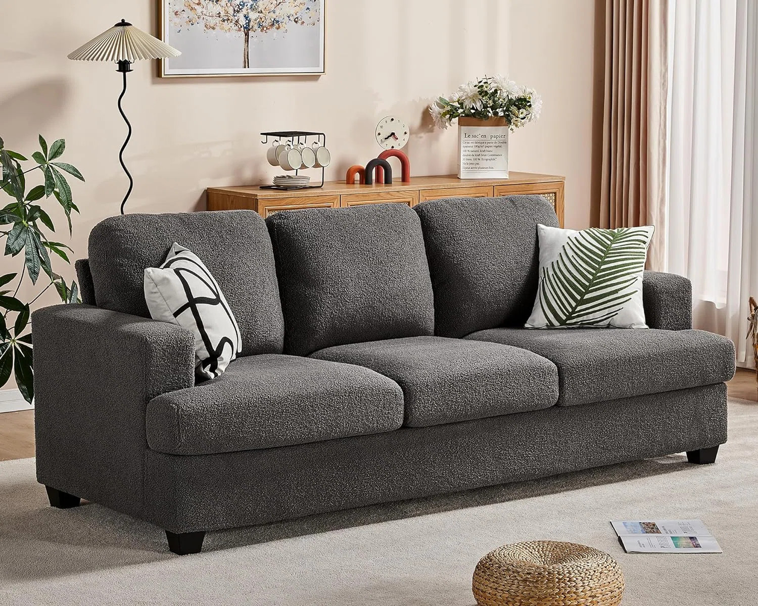 Berlinde 89" Upholstered 3 Seater Sofa | Wayfair North America