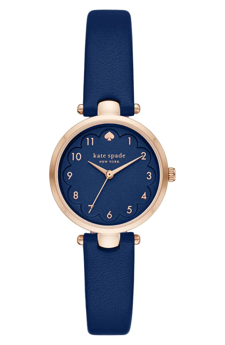 kate spade new york holland leather strap watch, 28mm | Nordstrom | Nordstrom