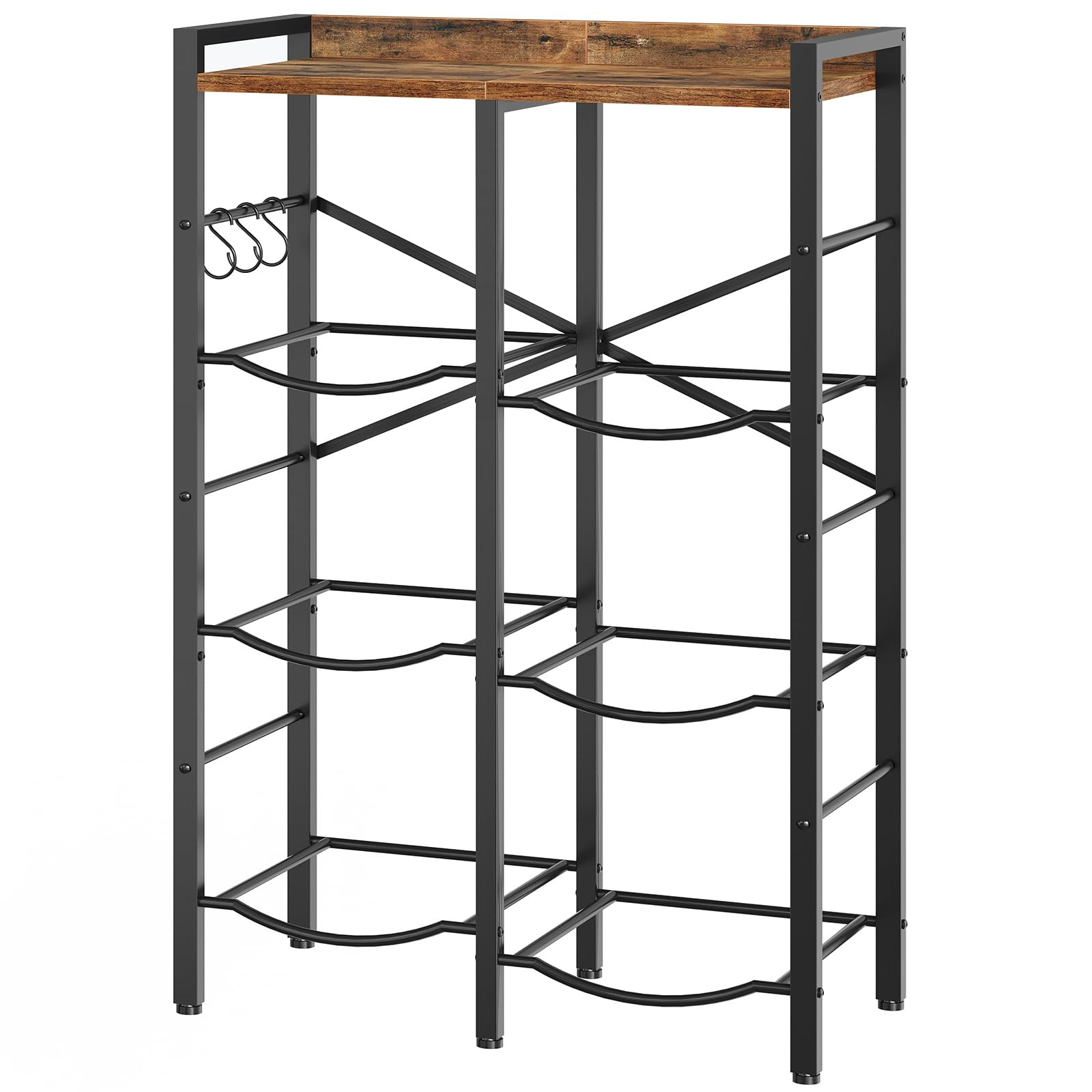 HOOBRO 5 Gallon Water Jug Holder 6 Bottles, Water Jug Rack, 3 Tier Water Bottle Holder with X-Sha... | Amazon (US)