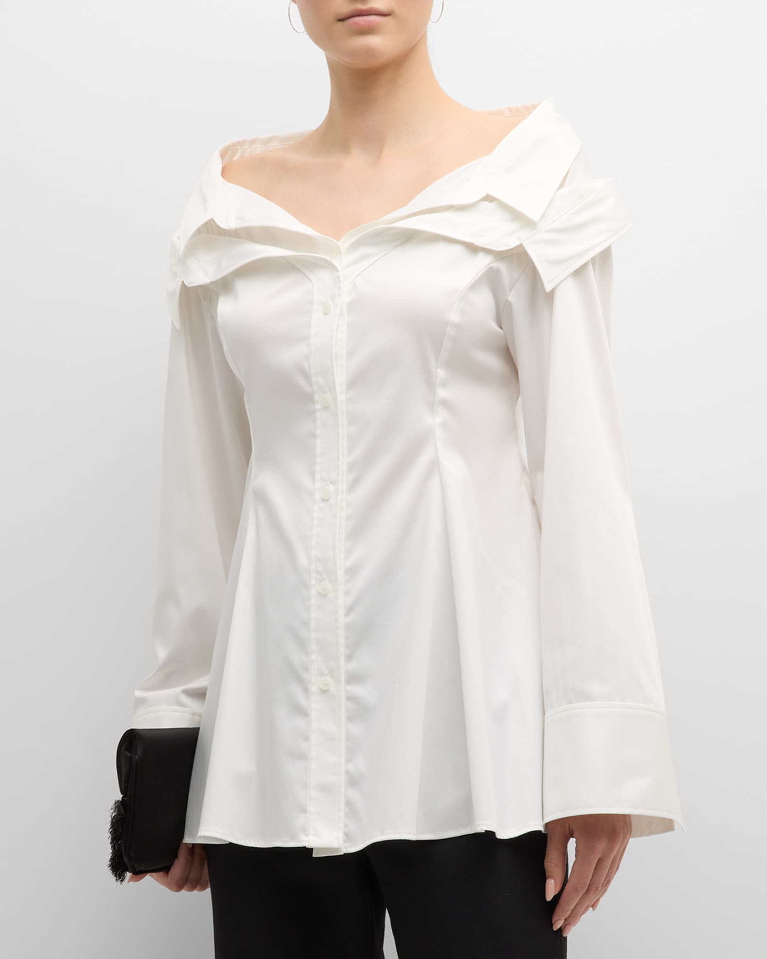Melbourne Layered Button-Front Shirt | Neiman Marcus