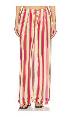 Solid & Striped The Ashling Wide Leg Pant in South Beach Stripe from Revolve.com | Revolve Clothing (Global)