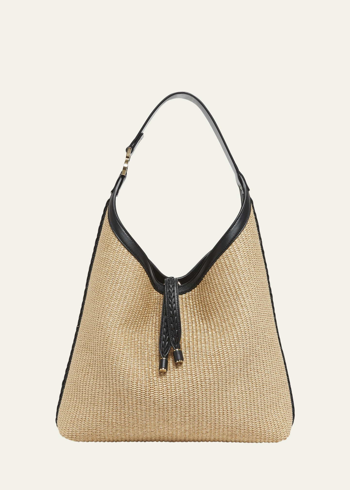Chloe Marcie Hobo Bag in Raffia and Leather | Bergdorf Goodman
