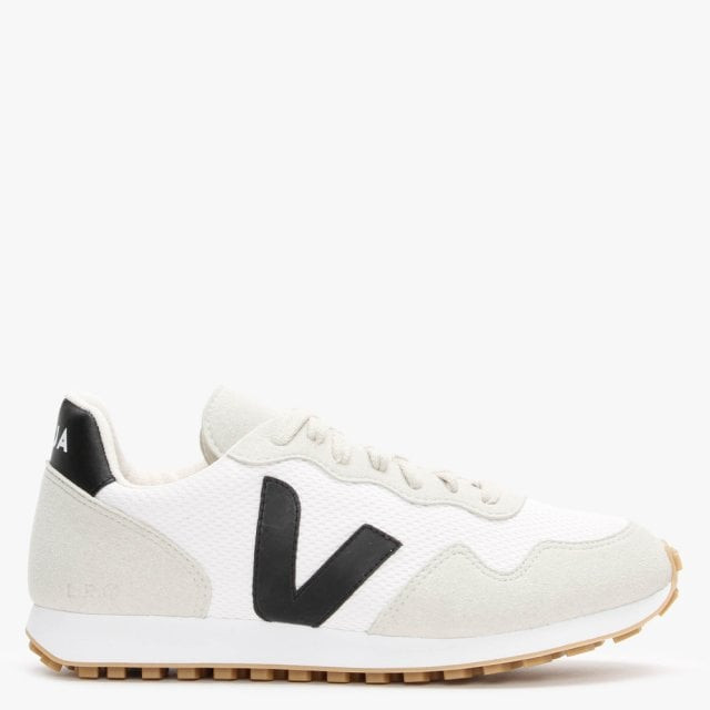 Women’s SDU Vegan Rec Alveomesh White Black Natural Trainers | Daniel Footwear (UK)