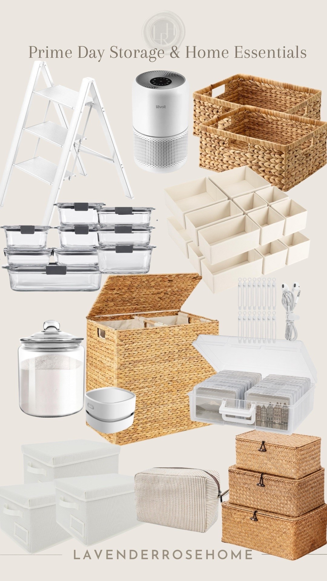 Prime Dat deals on organization, storage and home keeping essentials. 

Storage Basket. Pantry. Linen Closet. Drawer Organizers. Laundry Basket. Closets Glass Jars. Laundry Room. Step Stool. Mini Vacuum. Air purifier. Photo Organization. LavenderRoseHome

#LTKSaleAlert #LTKHome