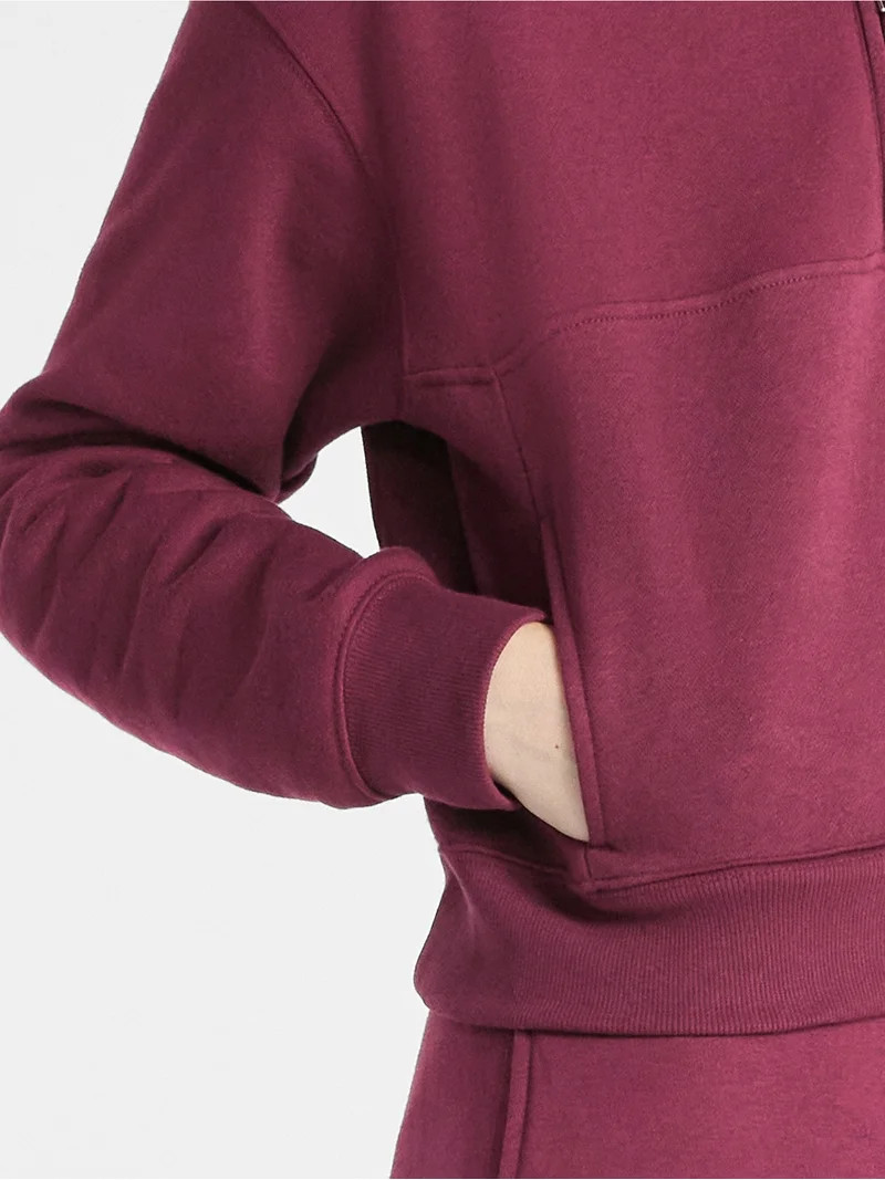 No Boundaries Fleece Half Zip Pullover, Women's | Walmart (US)