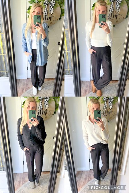 Reel outfits! I love me some black cozy pants! They can be dressed up or down! #maurices #oldnavy #gap #aerie #casualoutfit #minimalistoutfit 

#LTKfindsunder50 #LTKstyletip #LTKsalealert